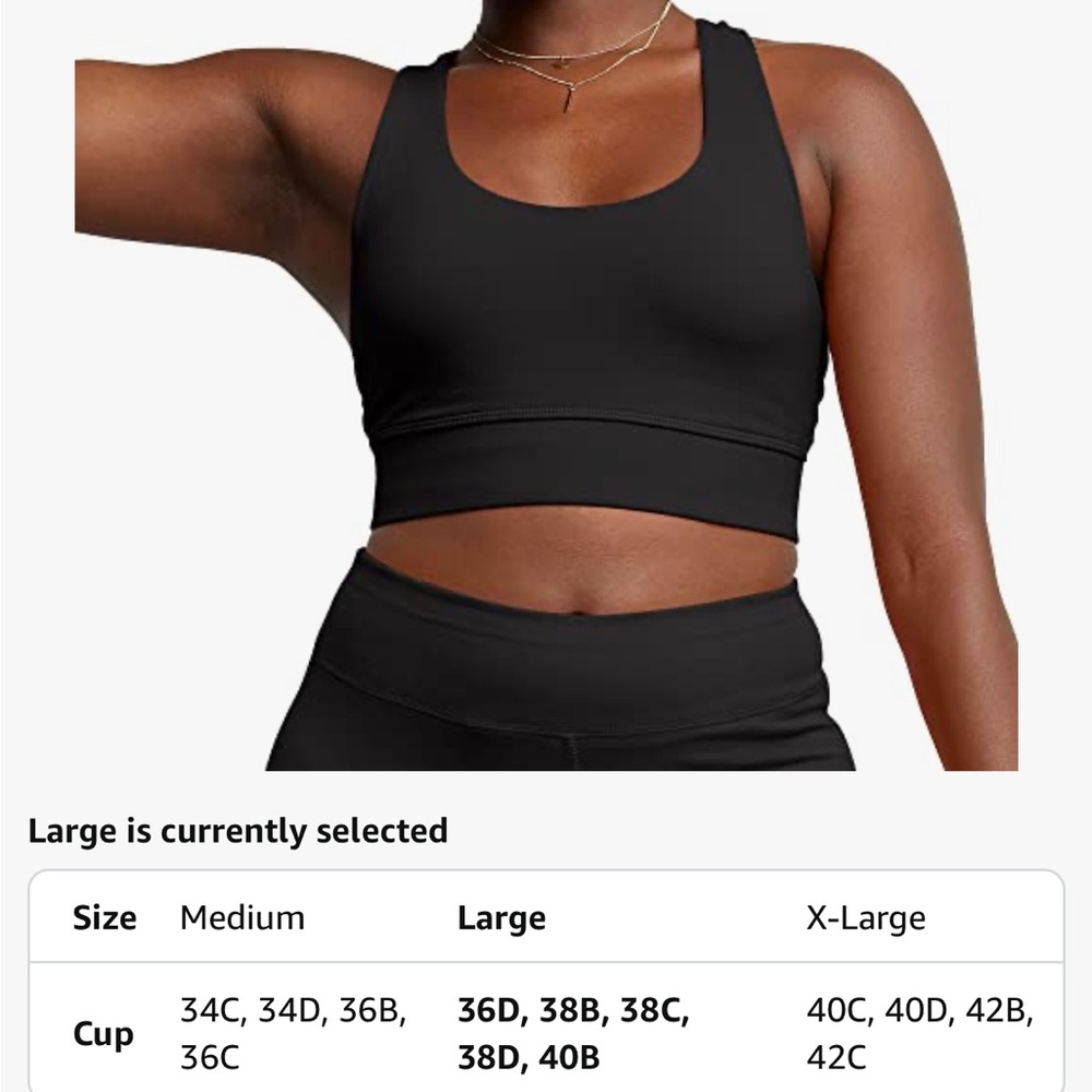 Hanes originals women’s longline sports bra - Picture 5 of 7